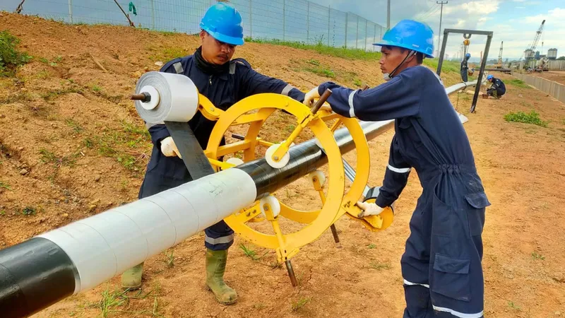 Pipe Wrapping (3 LPE)